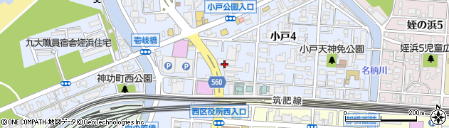株式会社姪浜タクシー　配車センター周辺の地図