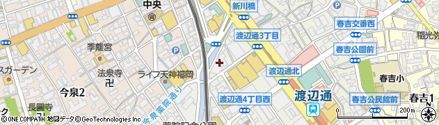 福岡県福岡市中央区渡辺通4丁目5周辺の地図