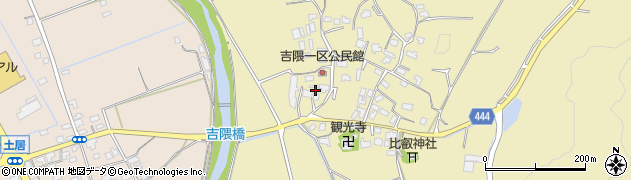 福岡県嘉穂郡桂川町吉隈1197周辺の地図