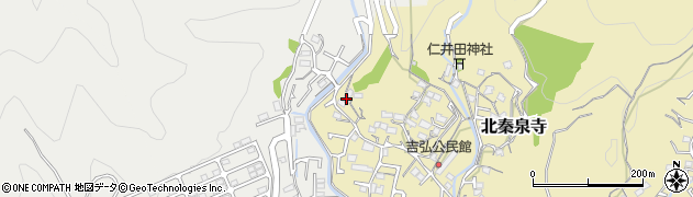 高知県高知市北秦泉寺316周辺の地図