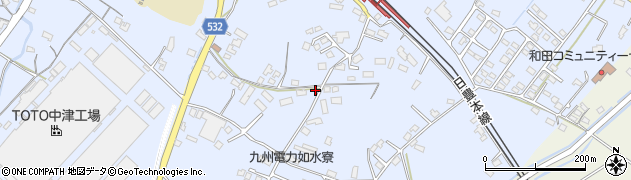 大分県中津市是則988周辺の地図