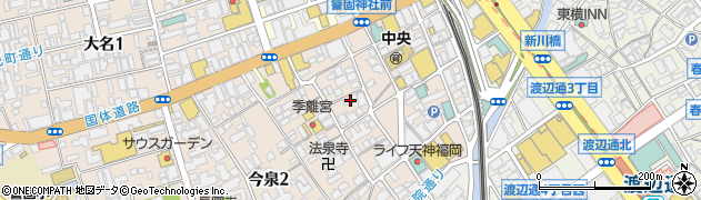弐ノ弐 南天神店周辺の地図