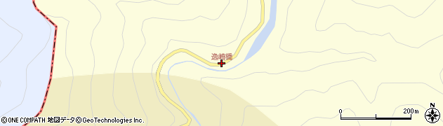 逸崎橋周辺の地図