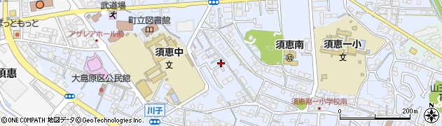 福岡県糟屋郡須惠町上須惠1162周辺の地図