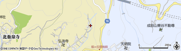 高知県高知市北秦泉寺652周辺の地図