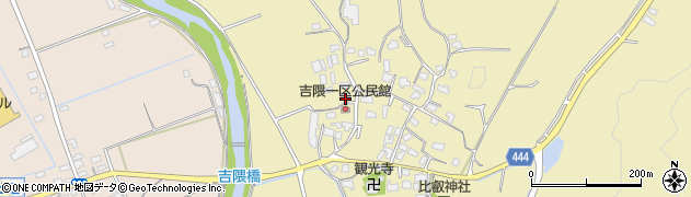 福岡県嘉穂郡桂川町吉隈1192周辺の地図