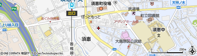 福岡県糟屋郡須惠町上須惠1195周辺の地図