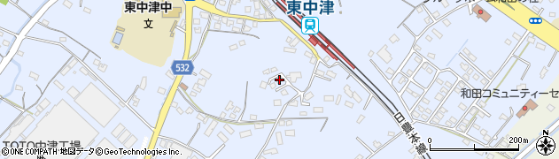 大分県中津市是則979周辺の地図