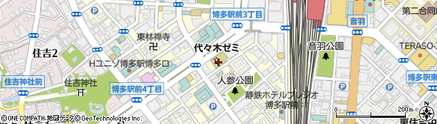 代々木ゼミナール福岡校周辺の地図