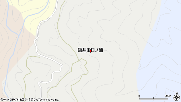〒781-1323 高知県高岡郡越知町鎌井田日ノ浦の地図