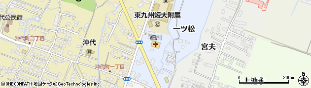 スーパー細川　沖代店周辺の地図