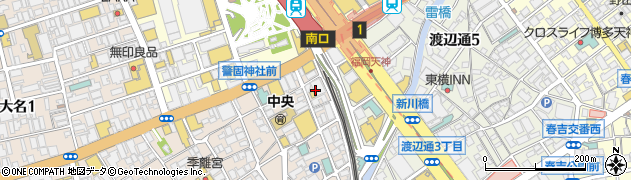 西鉄ビルマネージメント株式会社　総務部周辺の地図
