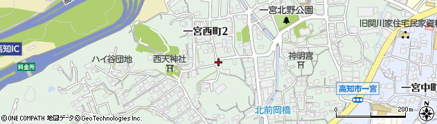高知県高知市一宮西町周辺の地図