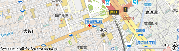 株式会社アガペ　南天神薬局周辺の地図