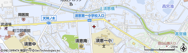 福岡県糟屋郡須惠町上須惠852周辺の地図