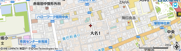 スポーツカードミント福岡店周辺の地図