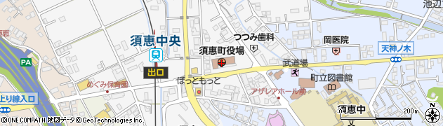 福岡県須惠町（糟屋郡）周辺の地図
