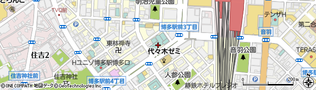 株式会社山田屋　ＡＮＡクラウンプラザホテル福岡店周辺の地図