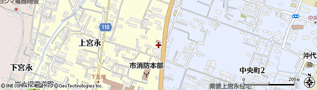 中津南交番周辺の地図