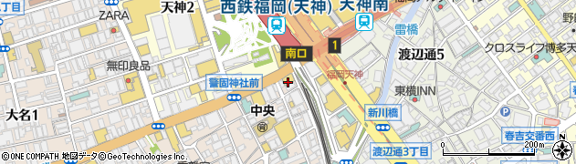 快活ＣＬＵＢ　福岡天神駅南口周辺の地図