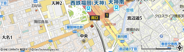 サイゼリヤ 西鉄天神南口店周辺の地図