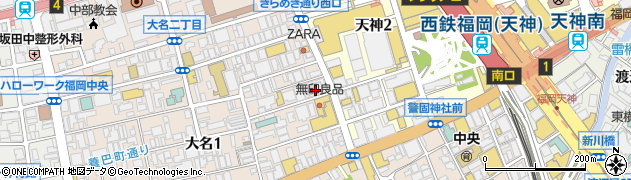 スリムビューティハウス天神総本店周辺の地図