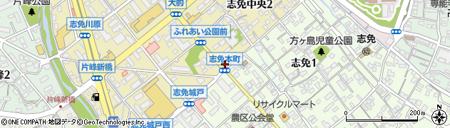 和光舎クリーニング　志免中央店周辺の地図