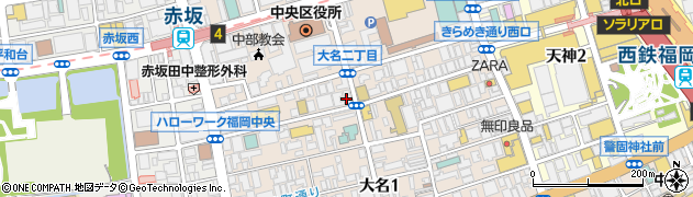 ララモアナ　福岡店周辺の地図
