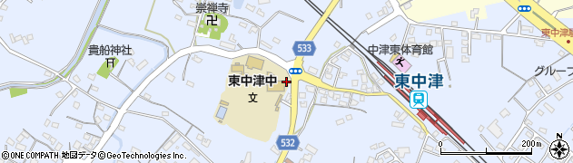 大分県中津市是則853周辺の地図