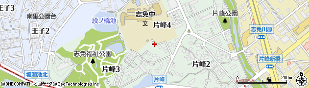福岡県志免町（糟屋郡）片峰周辺の地図