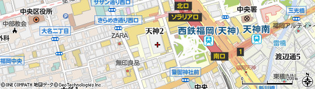 銀座天一 福岡岩田屋店周辺の地図