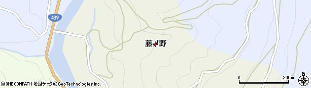 高知県仁淀川町（吾川郡）藤ノ野周辺の地図