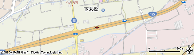 高知県南国市下末松周辺の地図