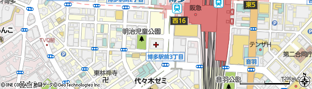 電源開発株式会社　福岡事務所周辺の地図