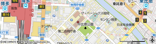 九州運輸局海事振興部貨物課周辺の地図