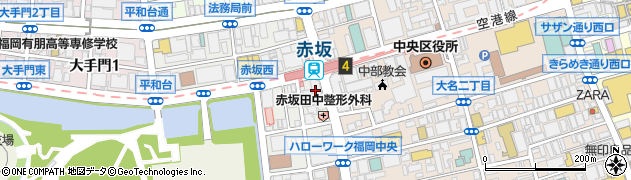 福岡県信用組合　本部周辺の地図