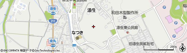 福岡県嘉麻市漆生周辺の地図