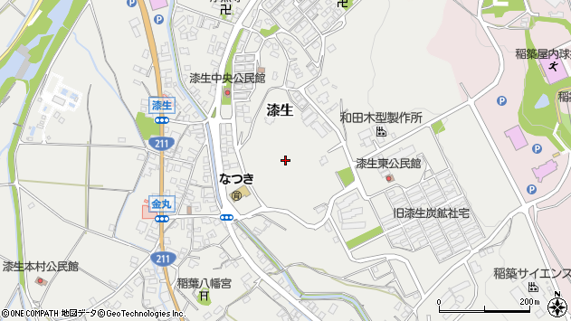 〒820-0201 福岡県嘉麻市漆生の地図