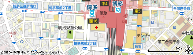 ドコモショップ　博多マルイ店周辺の地図