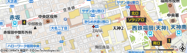 ストラッシュ 福岡天神店(STLASSH)周辺の地図