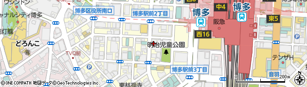 タイムズカー博多駅博多口店周辺の地図