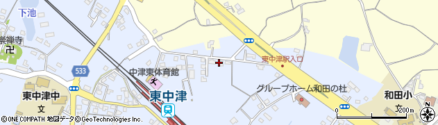 大分県中津市是則952周辺の地図