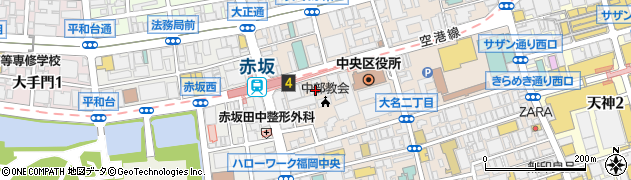 ＡＩＧ損害保険株式会社福岡営業支店　トラベル営業課周辺の地図