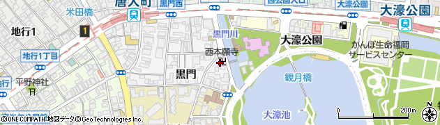本願寺福岡教区教務所周辺の地図