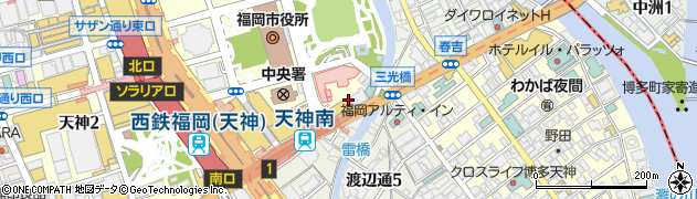コメダ珈琲店 福岡天神南店周辺の地図