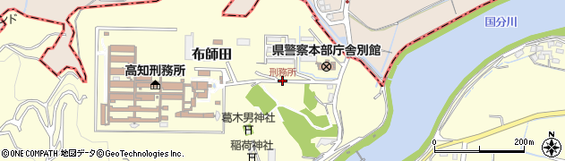 刑務所周辺の地図