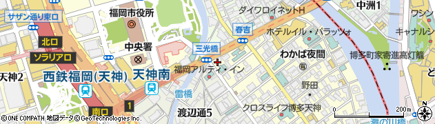華善・春吉店周辺の地図