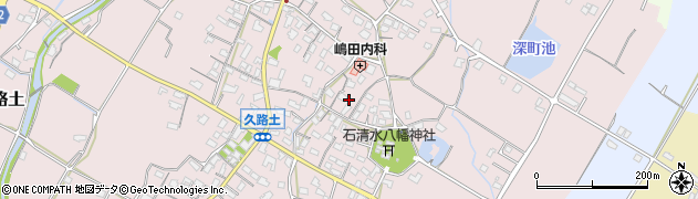 福岡県豊前市久路土周辺の地図