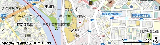 西日本シティ銀行キャナルシティ博多支店周辺の地図