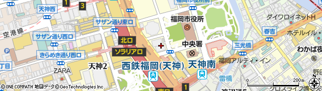 福岡信用金庫　本部業務部周辺の地図